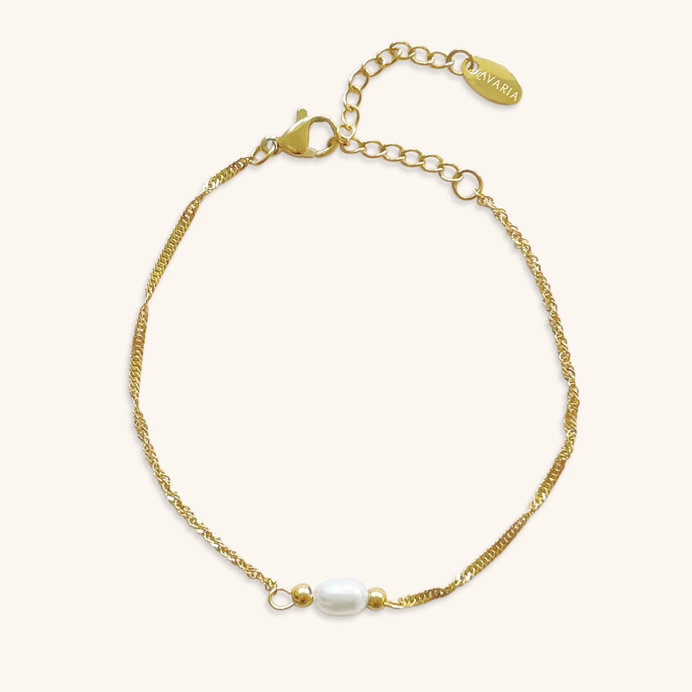 Women's Bracelet Gold Freshwater Pearl Stainless Steel