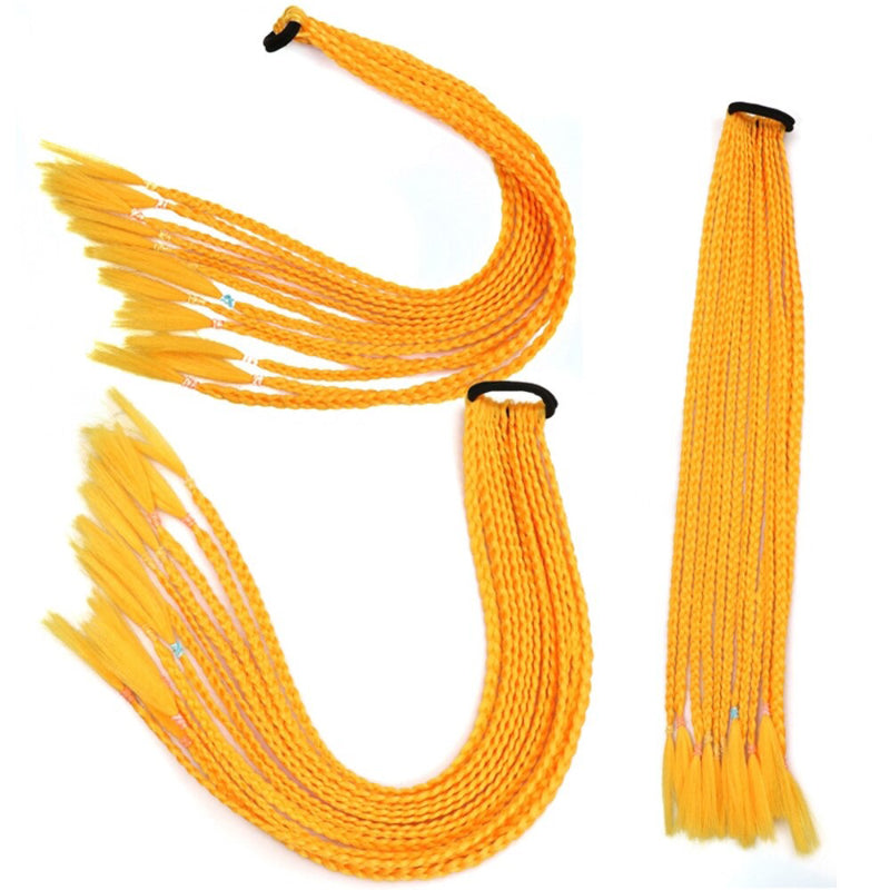 Women's Braided Hair Wigs Multi-Color High-Temperature Fiber