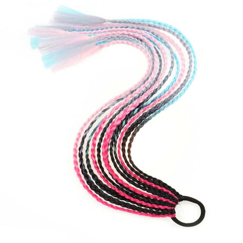 Women's Braided Hair Wigs Multi-Color High-Temperature Fiber