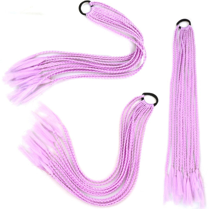 Women's Braided Hair Wigs Multi-Color High-Temperature Fiber