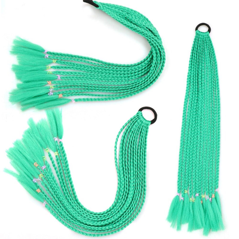 Women's Braided Hair Wigs Multi-Color High-Temperature Fiber