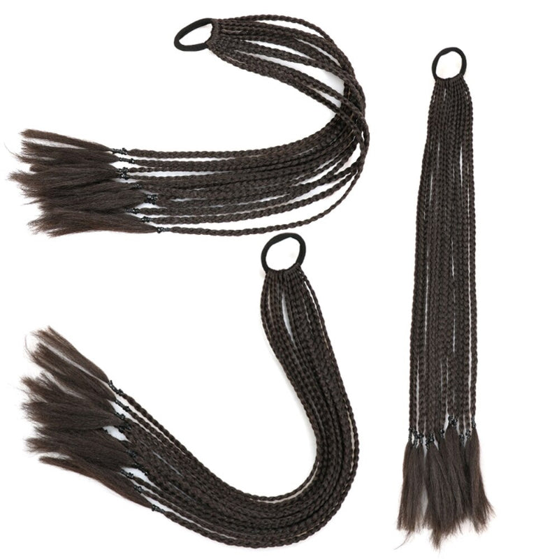 Women's Braided Hair Wigs Multi-Color High-Temperature Fiber