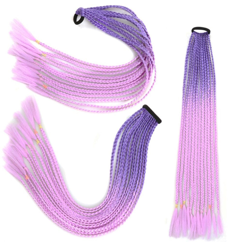 Women's Braided Hair Wigs Multi-Color High-Temperature Fiber