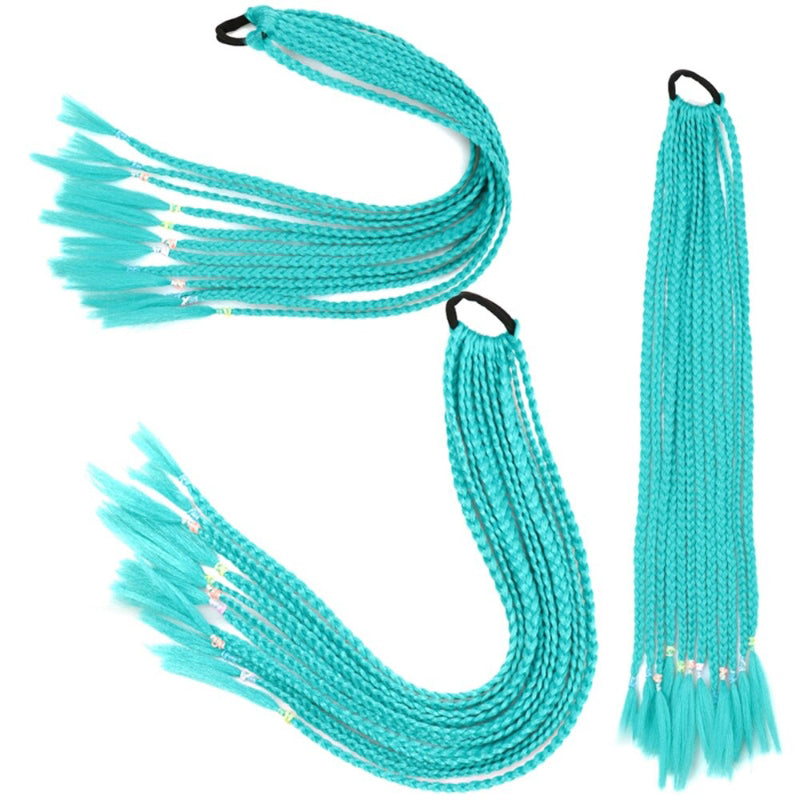 Women's Braided Hair Wigs Multi-Color High-Temperature Fiber