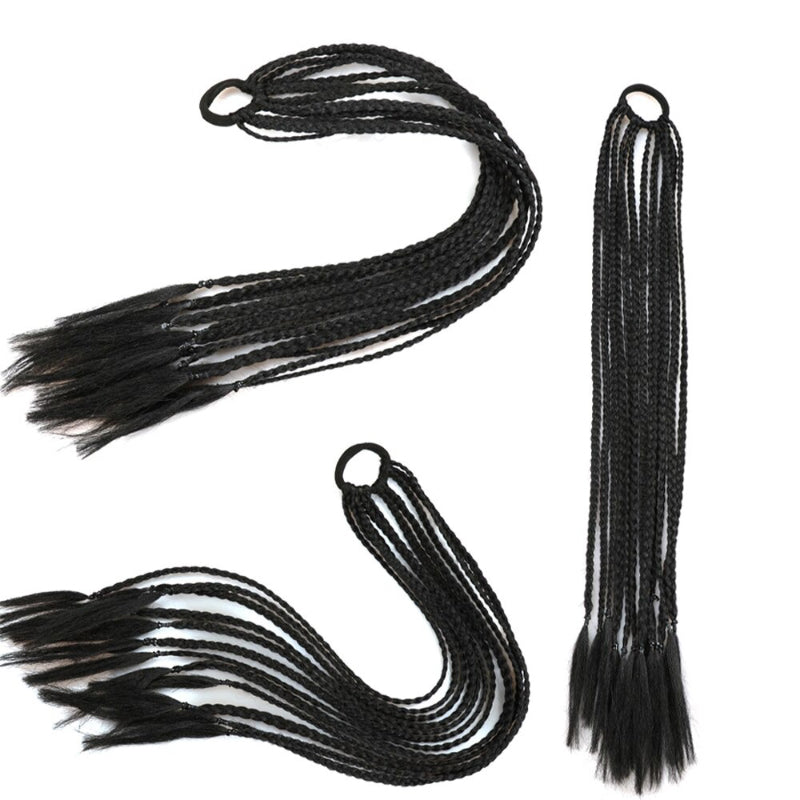 Women's Braided Hair Wigs Multi-Color High-Temperature Fiber