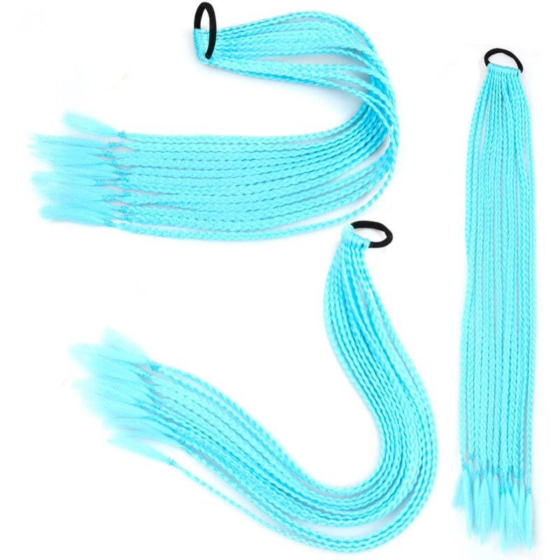 Women's Braided Hair Wigs Multi-Color High-Temperature Fiber