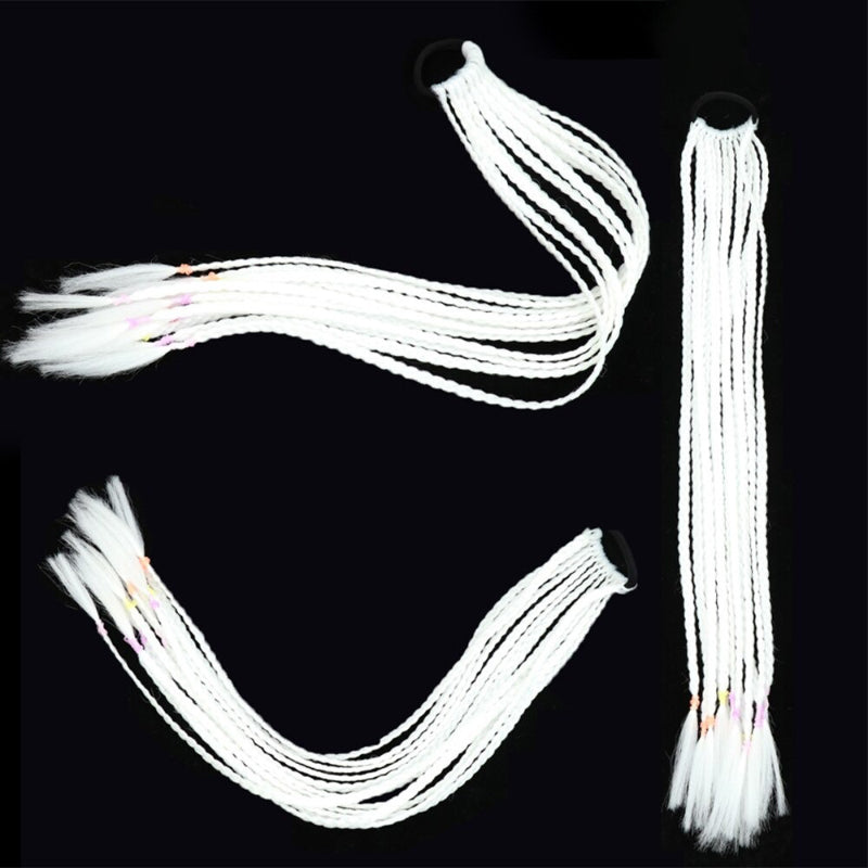 Women's Braided Hair Wigs Multi-Color High-Temperature Fiber