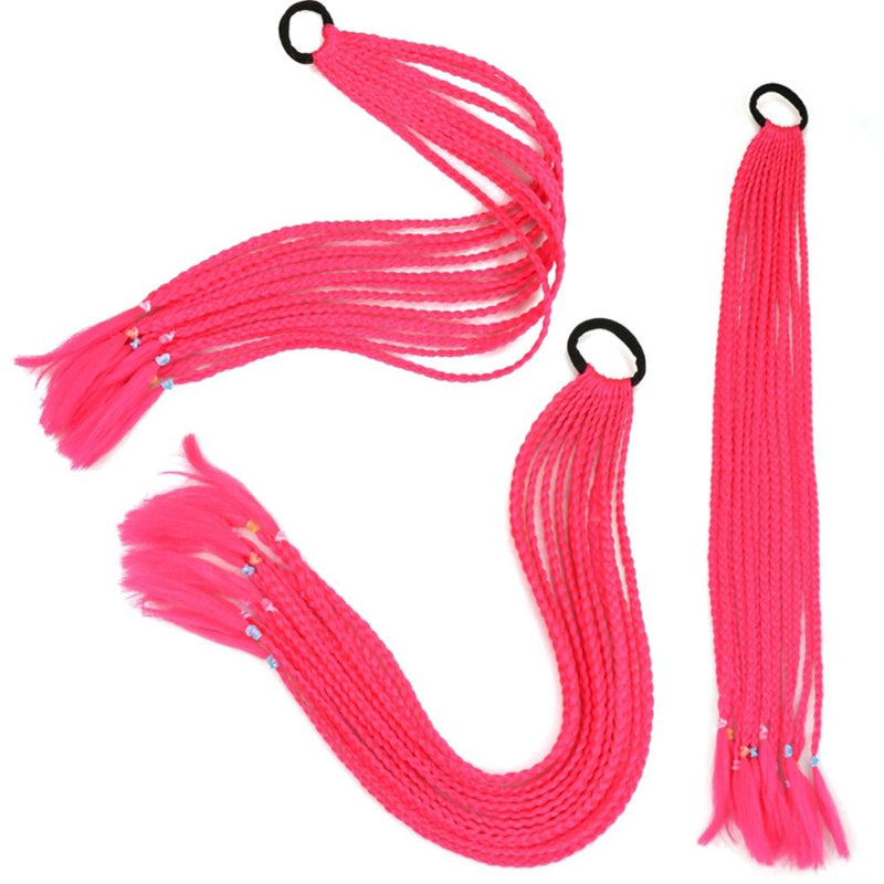 Women's Braided Hair Wigs Multi-Color High-Temperature Fiber