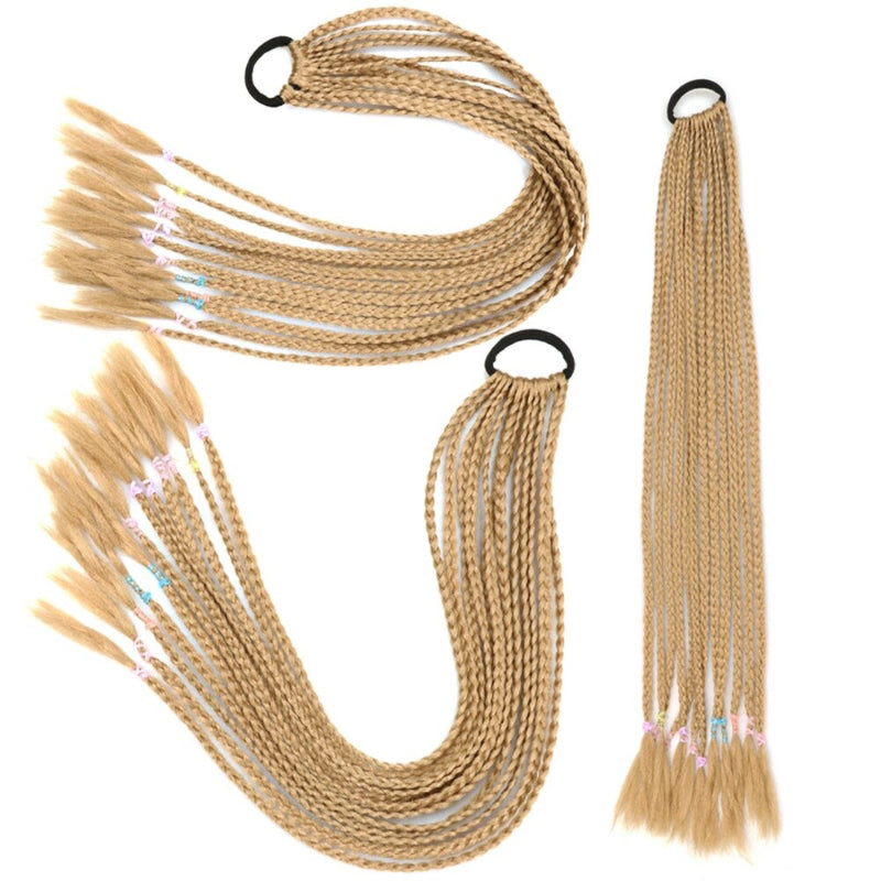 Women's Braided Hair Wigs Multi-Color High-Temperature Fiber