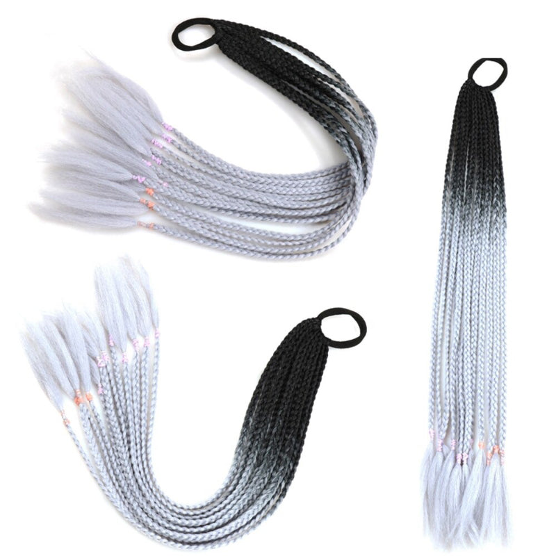 Women's Braided Hair Wigs Multi-Color High-Temperature Fiber