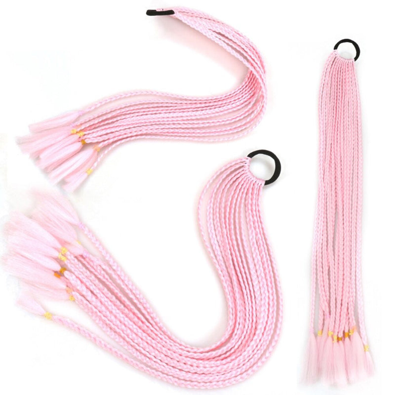 Women's Braided Hair Wigs Multi-Color High-Temperature Fiber