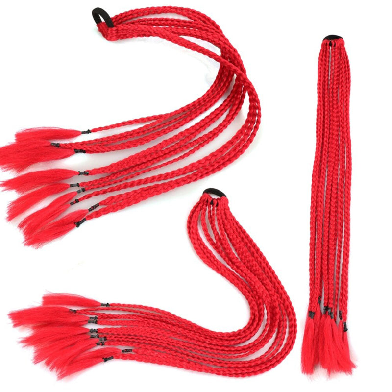 Women's Braided Hair Wigs Multi-Color High-Temperature Fiber