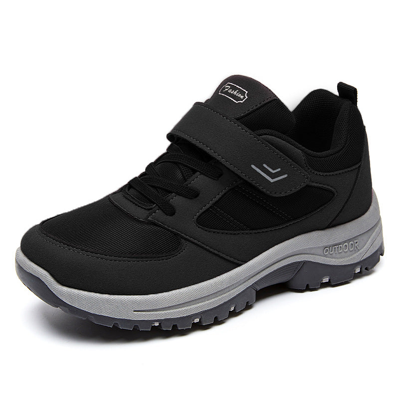 Women's Breathable Mesh Low-Top Sneakers with Velcro Strap and Cushioned Sole