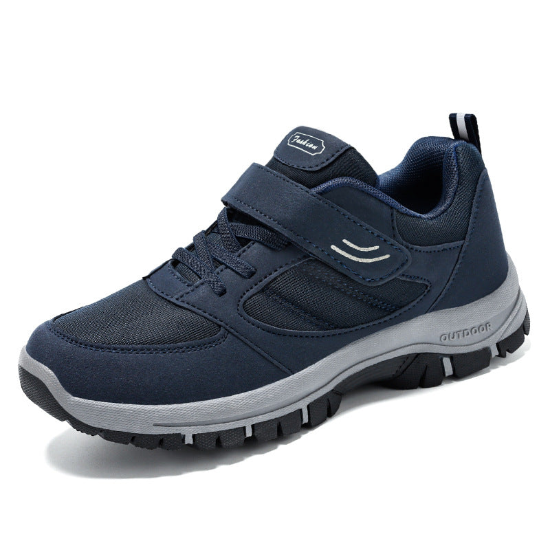 Women's Breathable Mesh Low-Top Sneakers with Velcro Strap and Cushioned Sole