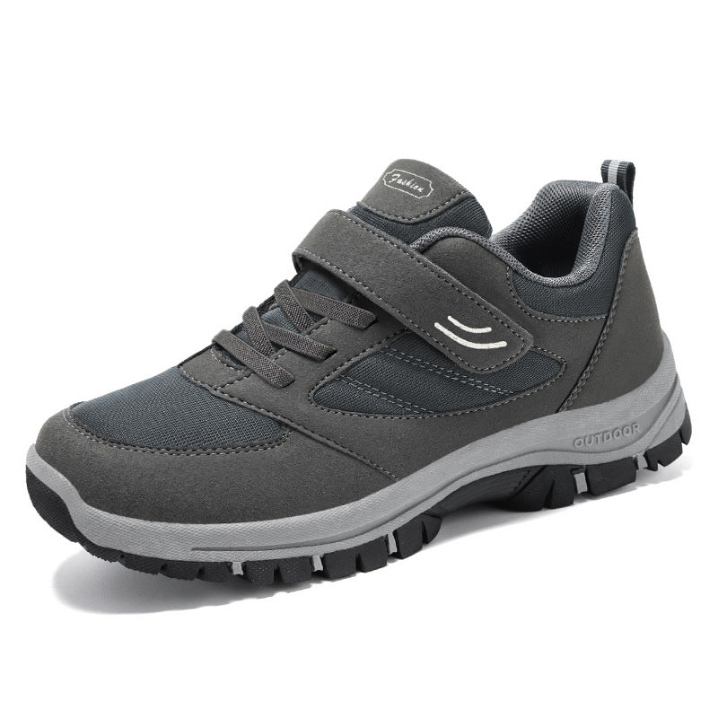 Women's Breathable Mesh Low-Top Sneakers with Velcro Strap and Cushioned Sole