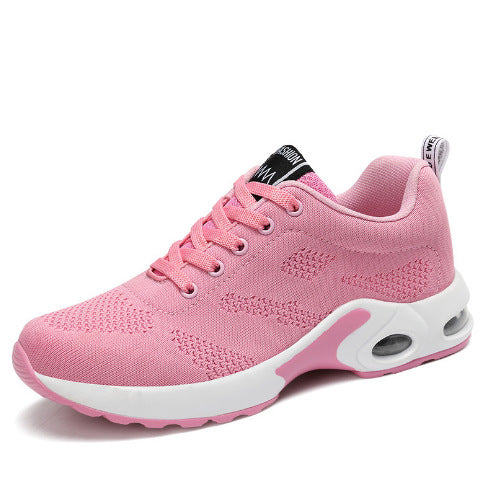 Women's Breathable Running Shoes with Cushioned Sole and Lace-Up Design