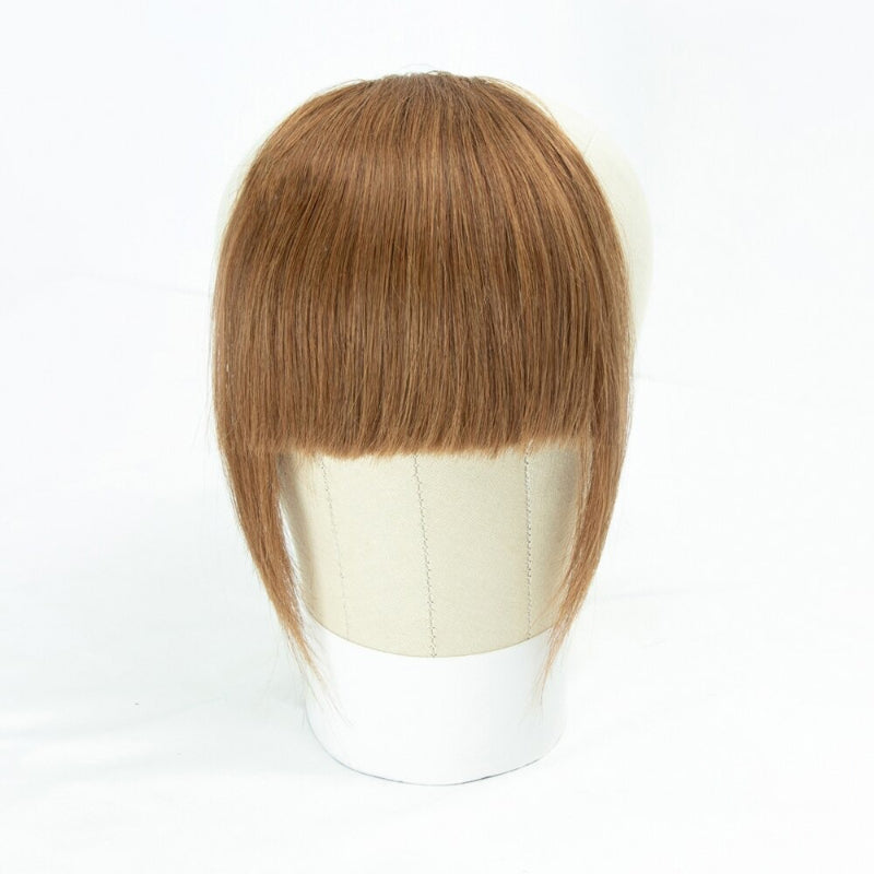 Women's Clip-In Bangs Extensions Brown Remy Human Hair