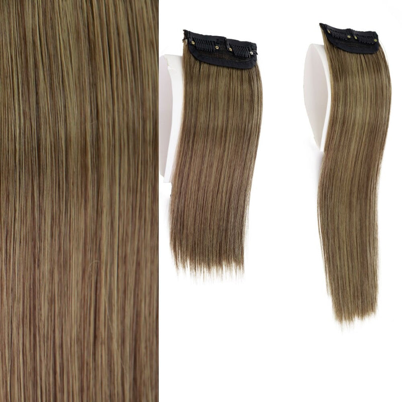Women's Clip-In Hair Extensions Brown High-Temperature Fiber
