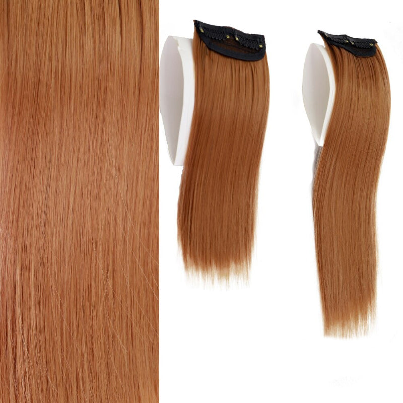 Women's Clip-In Hair Extensions Brown High-Temperature Fiber