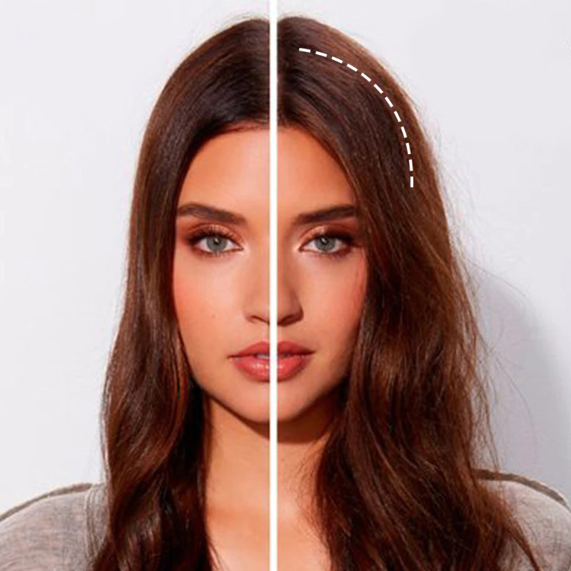 Women's Clip-In Hair Extensions Brown High-Temperature Fiber