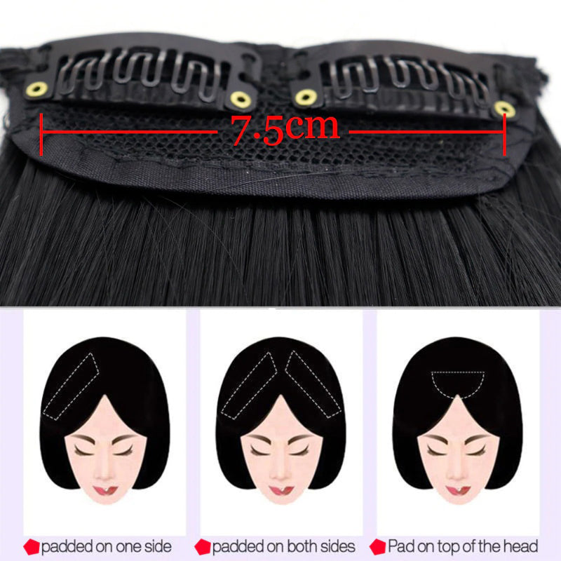 Women's Clip-In Hair Extensions Brown High-Temperature Fiber
