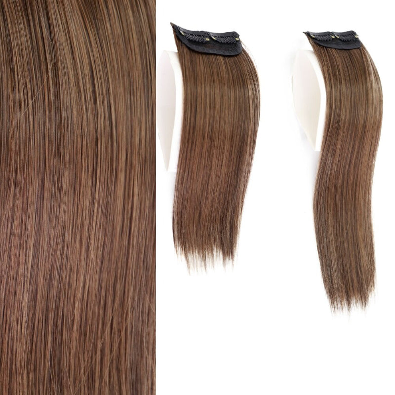 Women's Clip-In Hair Extensions Brown High-Temperature Fiber