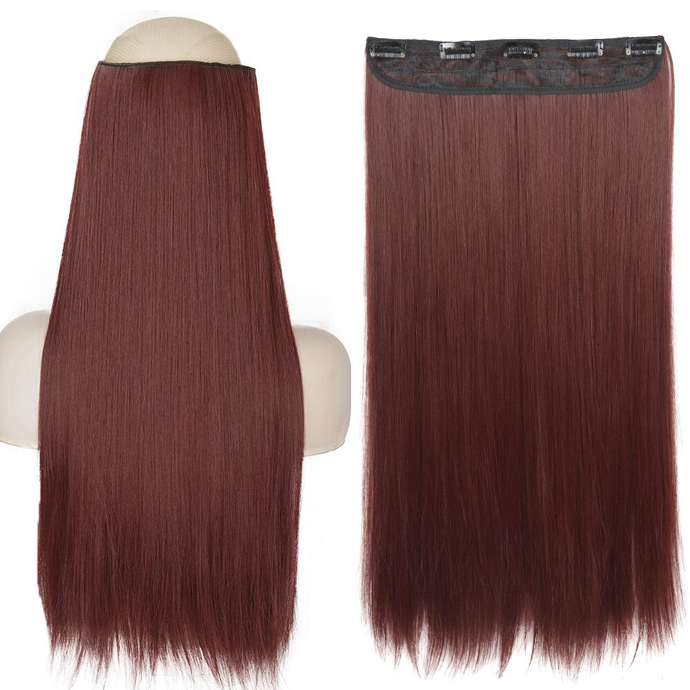 Women's Clip-In Hair Extensions Long Straight Curly High-Temperature Fiber