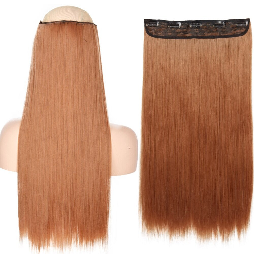 Women's Clip-In Hair Extensions Long Straight Curly High-Temperature Fiber