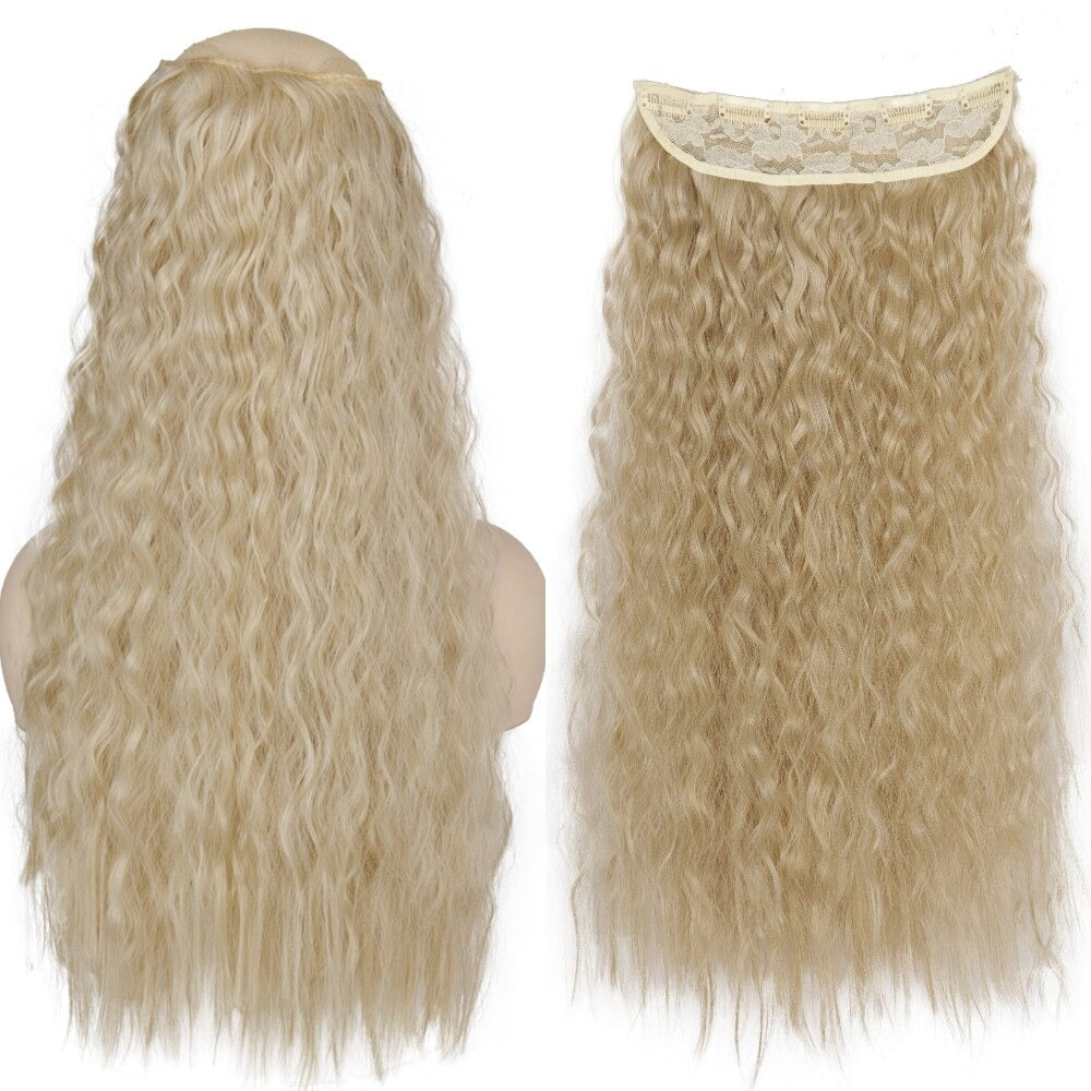 Women's Clip-In Hair Extensions Long Straight Curly High-Temperature Fiber