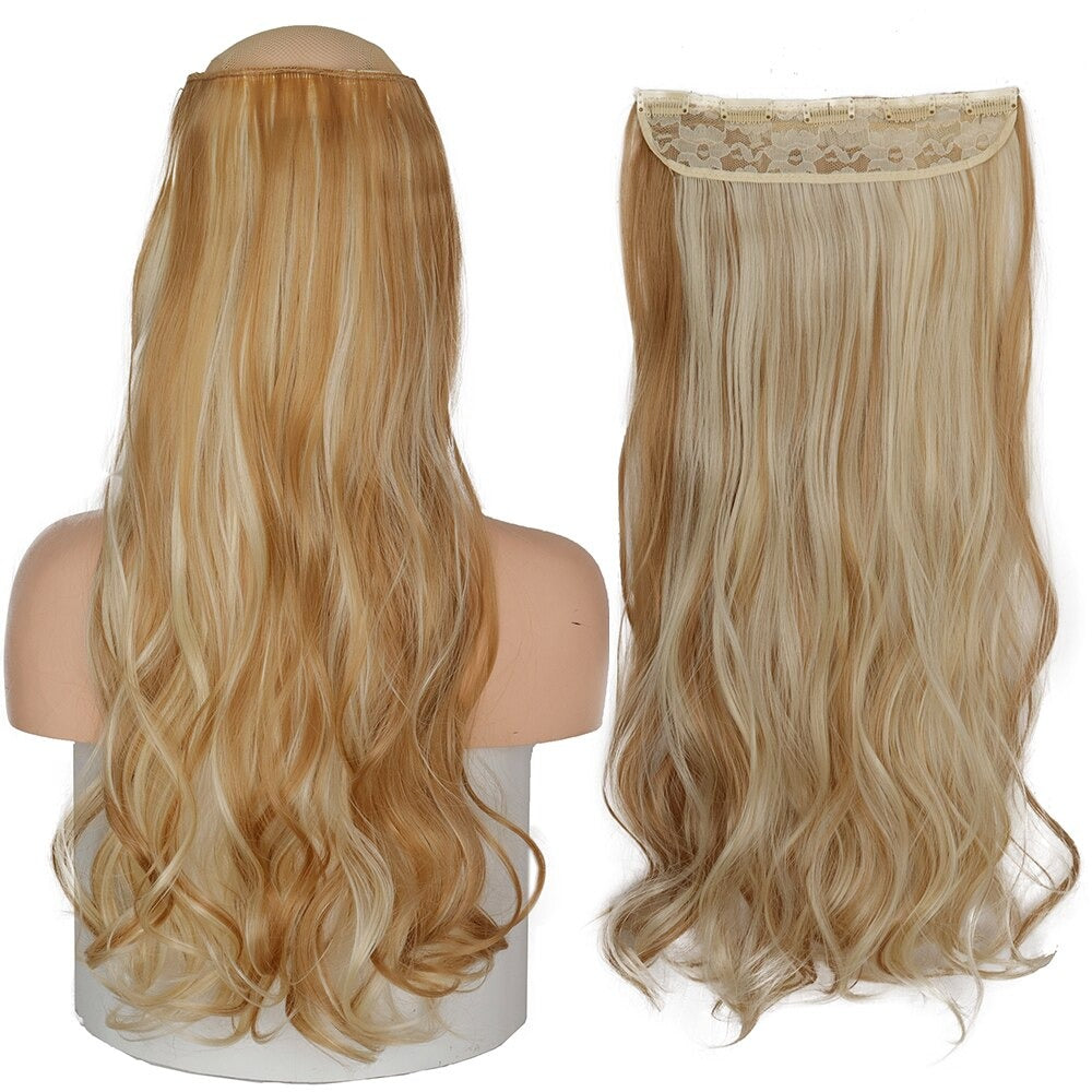 Women's Clip-In Hair Extensions Long Straight Curly High-Temperature Fiber
