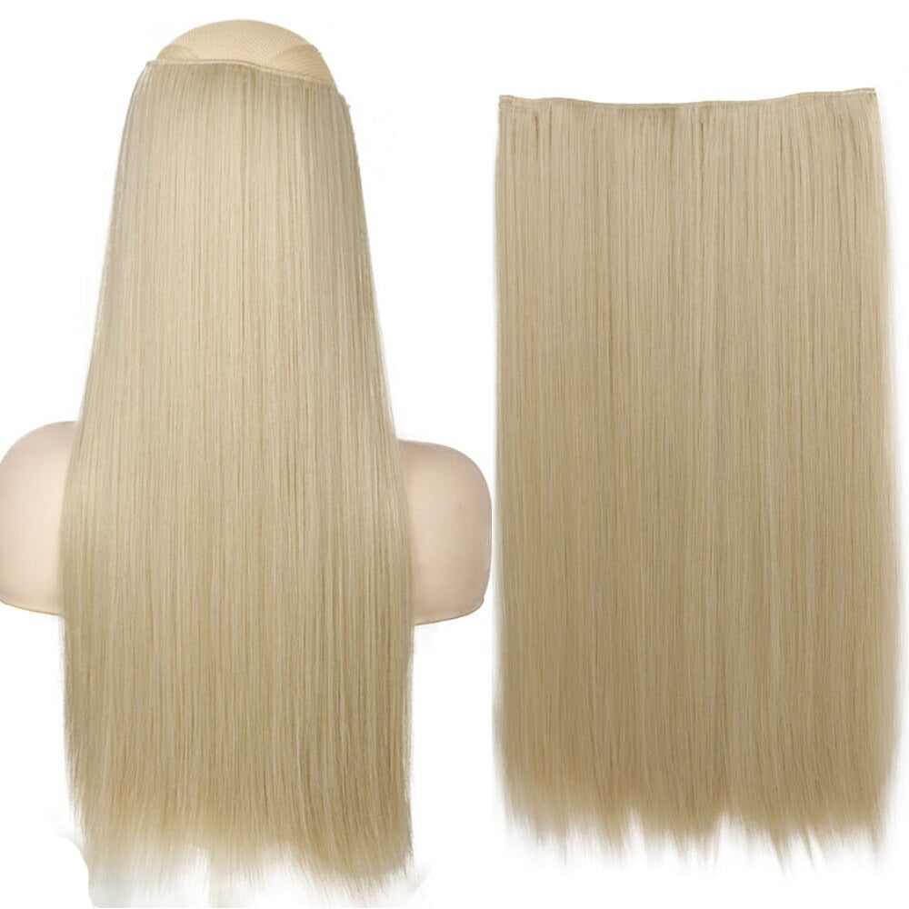 Women's Clip-In Hair Extensions Long Straight Curly High-Temperature Fiber