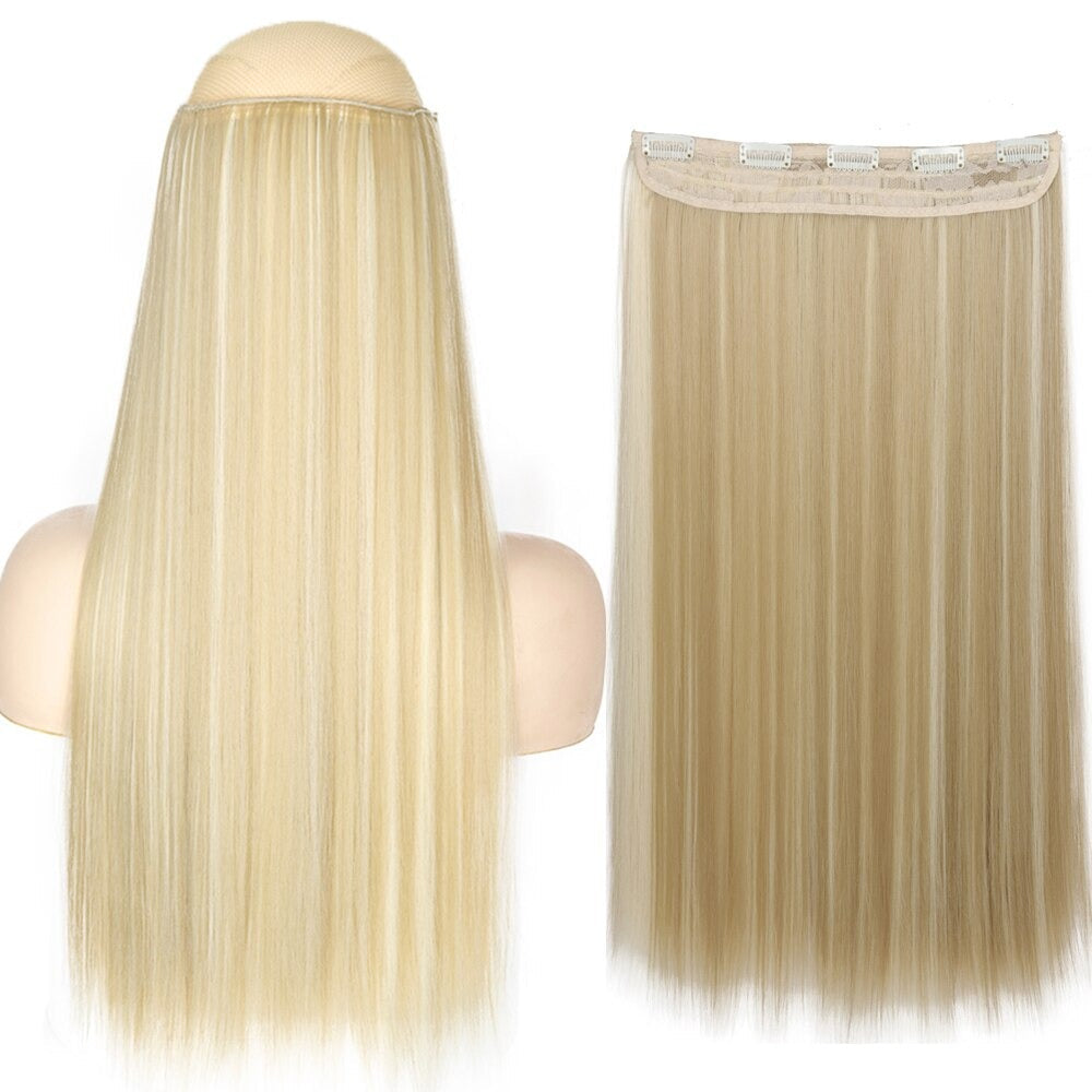 Women's Clip-In Hair Extensions Long Straight Curly High-Temperature Fiber