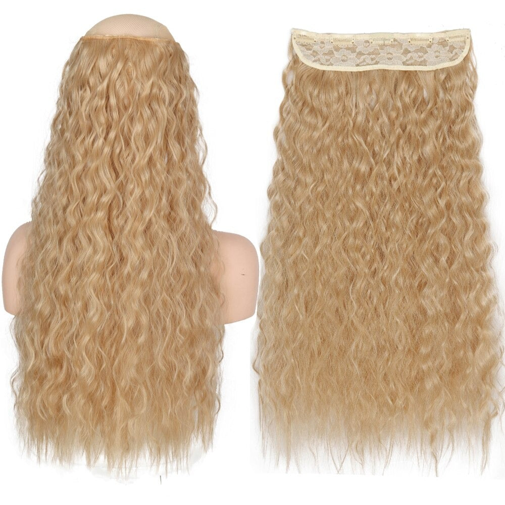 Women's Clip-In Hair Extensions Long Straight Curly High-Temperature Fiber