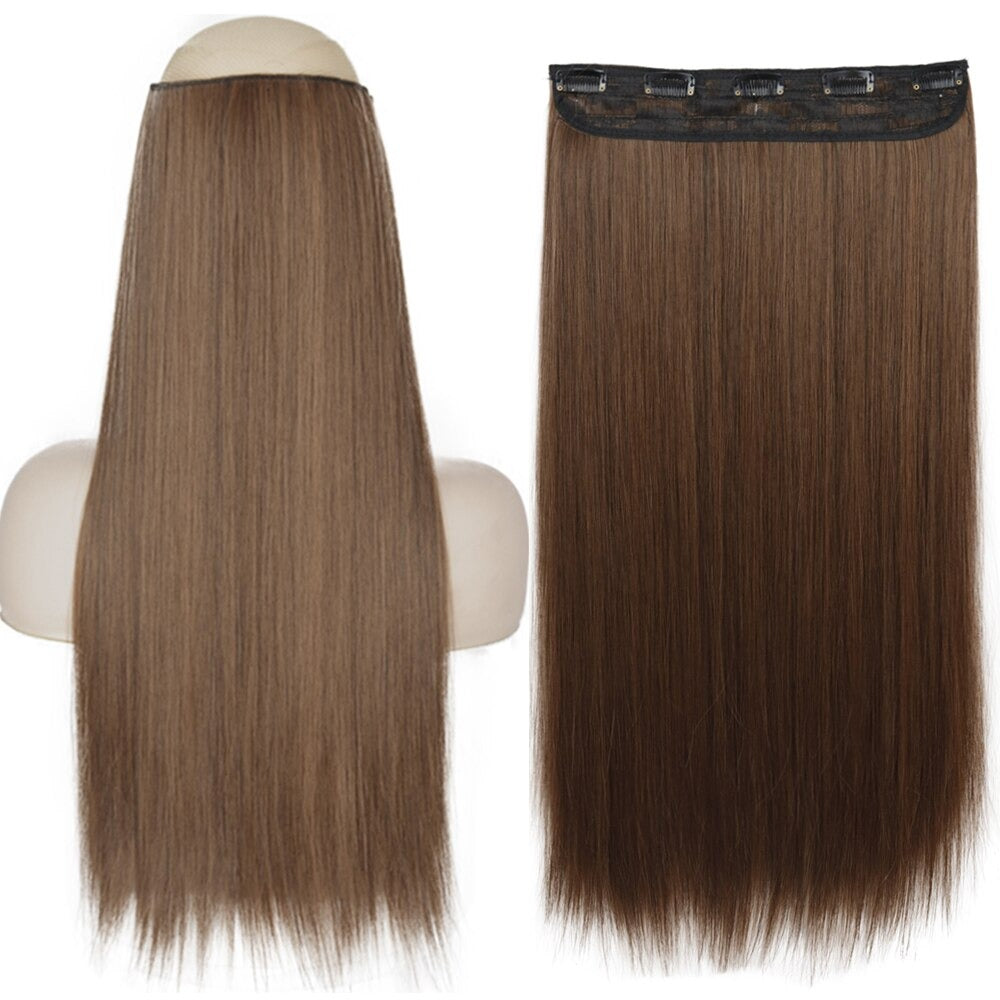 Women's Clip-In Hair Extensions Long Straight Curly High-Temperature Fiber