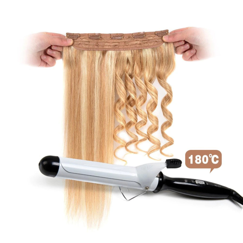 Women's Clip-In Hair Extensions Long Straight Curly High-Temperature Fiber