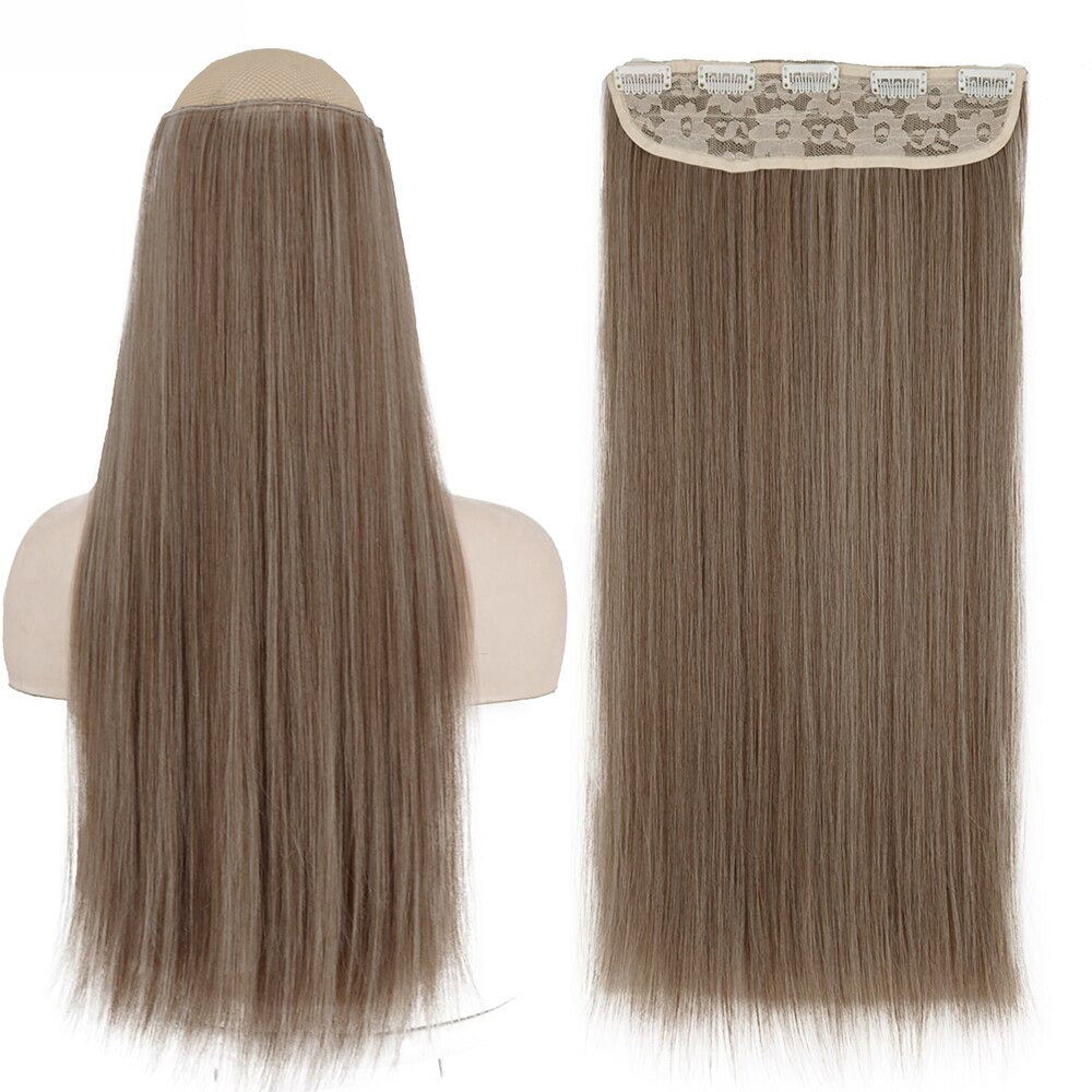 Women's Clip-In Hair Extensions Long Straight Curly High-Temperature Fiber