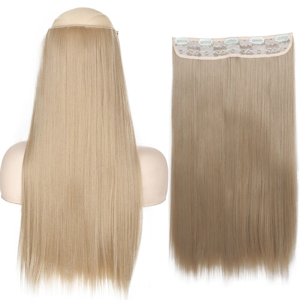 Women's Clip-In Hair Extensions Long Straight Curly High-Temperature Fiber