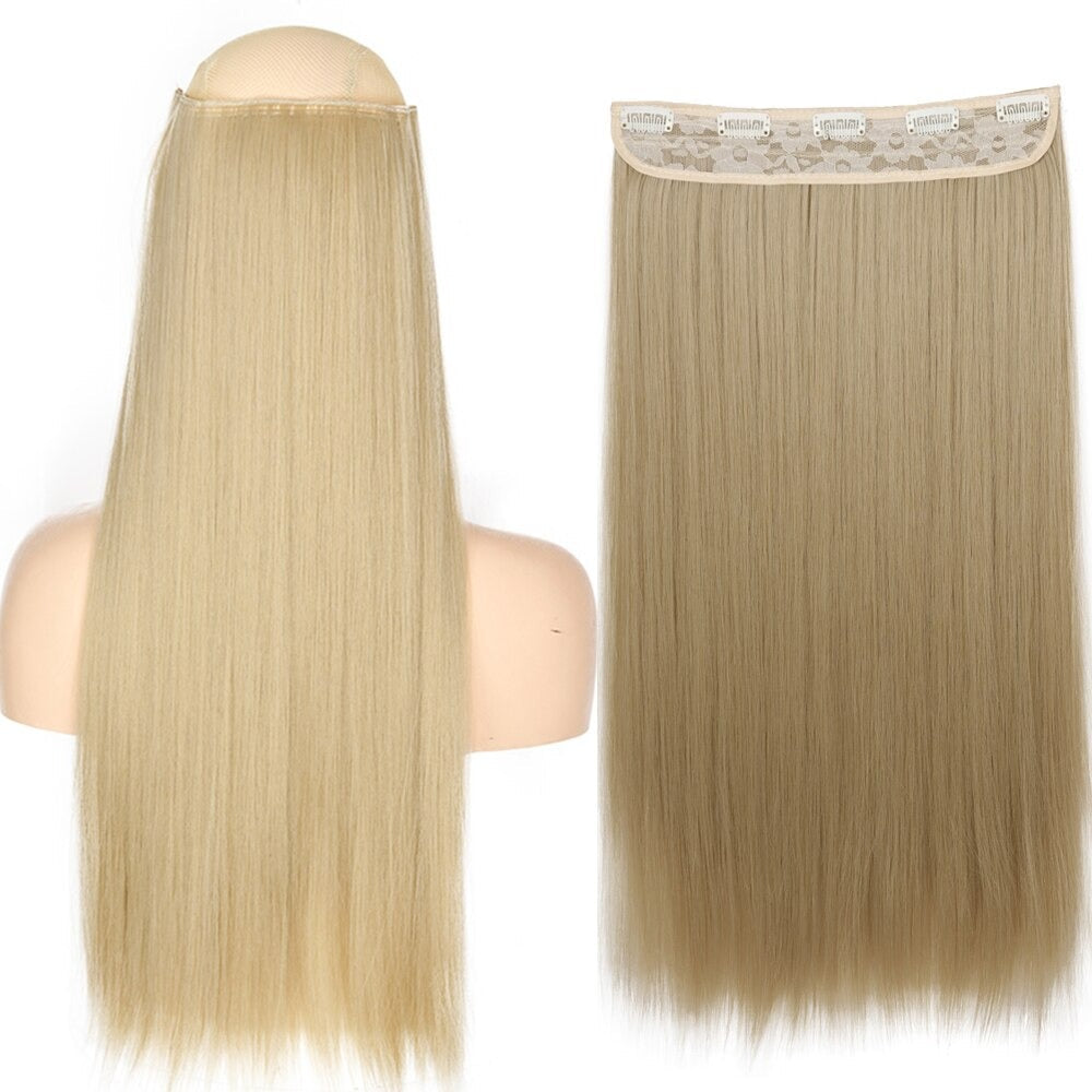 Women's Clip-In Hair Extensions Long Straight Curly High-Temperature Fiber