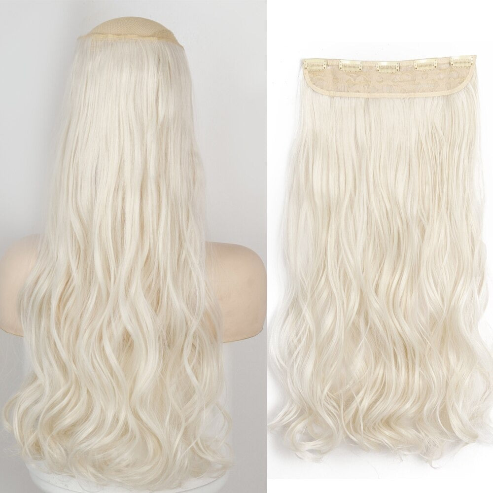 Women's Clip-In Hair Extensions Long Straight Curly High-Temperature Fiber