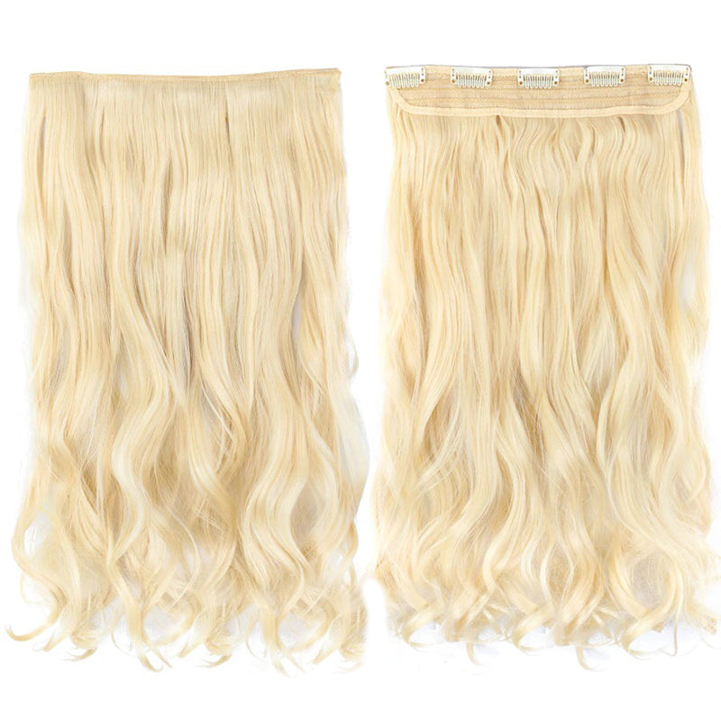 Women's Clip-In Ombre Hair Extensions 22 Inches Curly High-Temperature Fiber