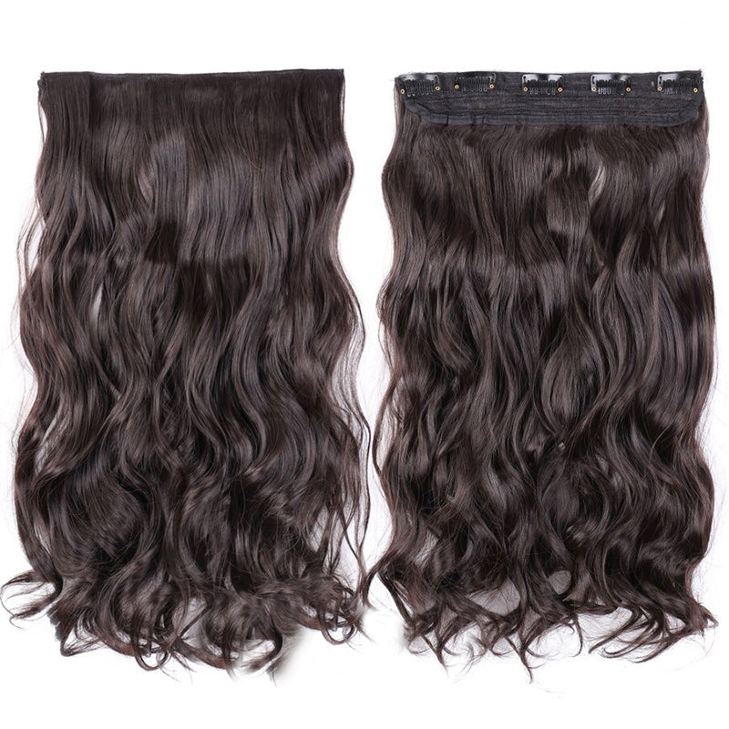 Women's Clip-In Ombre Hair Extensions 22 Inches Curly High-Temperature Fiber