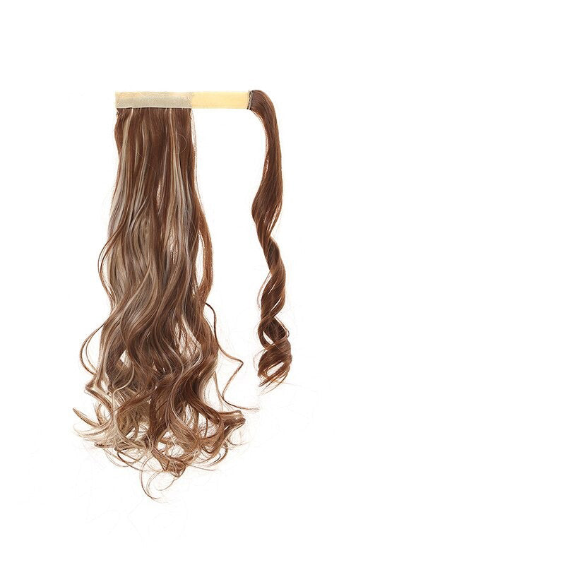 Women's Clip-In Ponytail Extension Brown High-Temperature Fiber