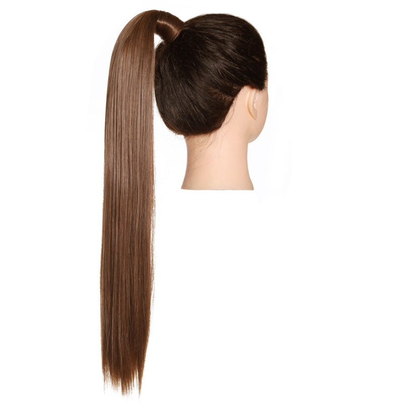Women's Clip-In Ponytail Extension Brown High-Temperature Fiber