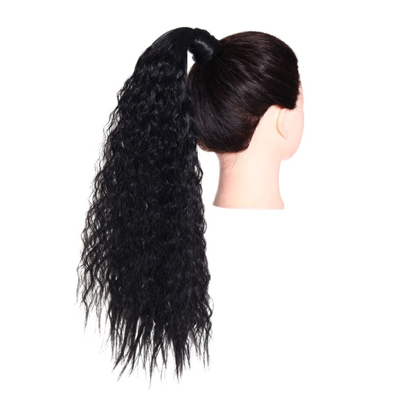 Women's Clip-In Ponytail Extension Kinky Curly 22 Inch High-Temperature Fiber