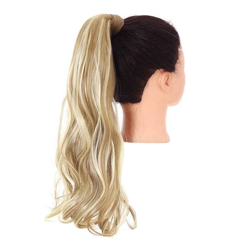 Women's Clip-In Ponytail Extension Kinky Curly 22 Inch High-Temperature Fiber