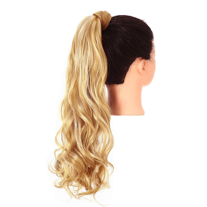 Women's Clip-In Ponytail Extension Kinky Curly 22 Inch High-Temperature Fiber