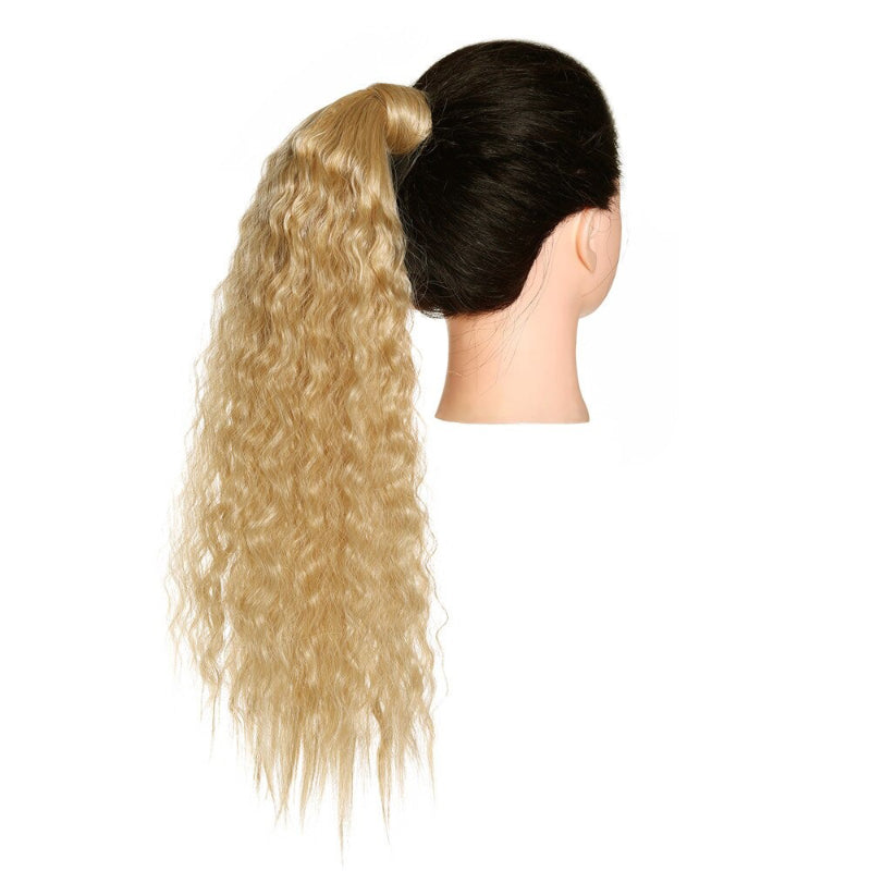 Women's Clip-In Ponytail Extension Kinky Curly 22 Inch High-Temperature Fiber