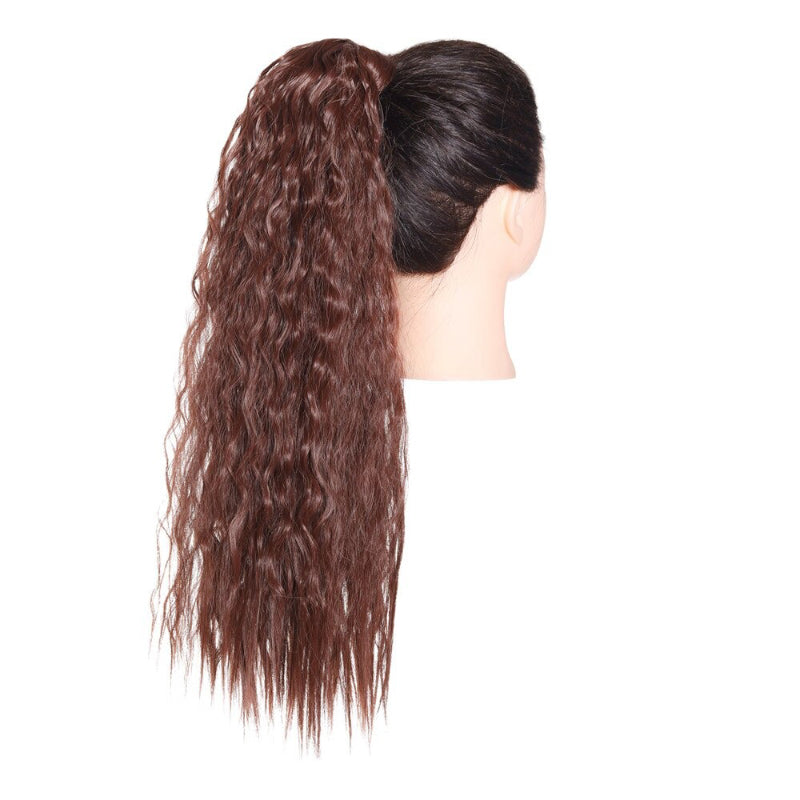 Women's Clip-In Ponytail Extension Kinky Curly 22 Inch High-Temperature Fiber