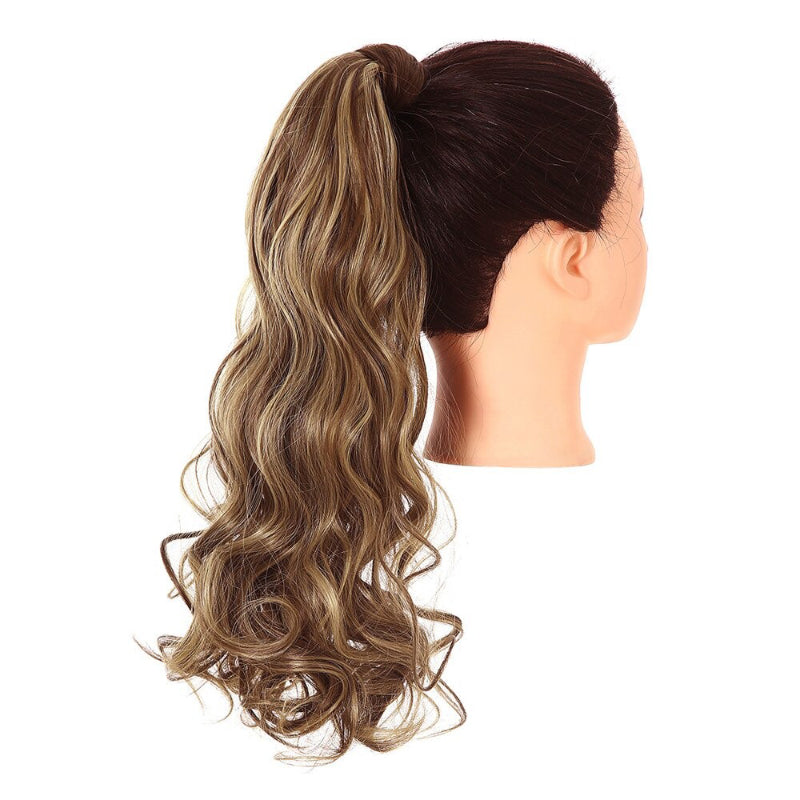Women's Clip-In Ponytail Extension Kinky Curly 22 Inch High-Temperature Fiber