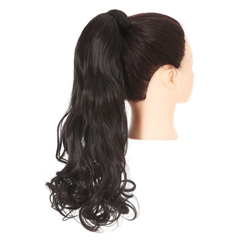 Women's Clip-In Ponytail Extension Kinky Curly 22 Inch High-Temperature Fiber